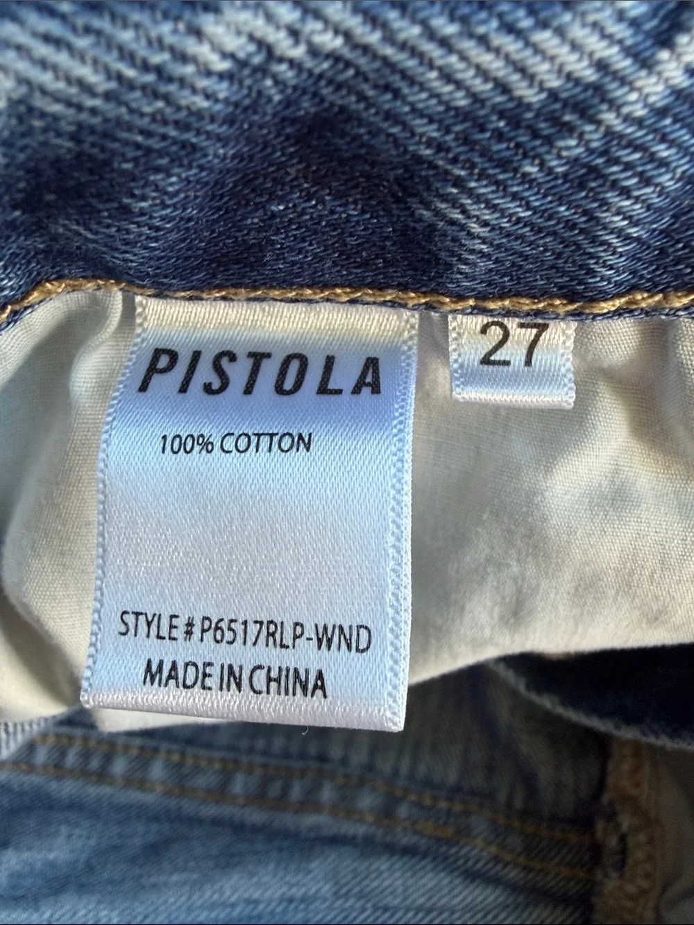 Pistola Bobbie Wide Leg Jeans Size 27 Medium Wash Slight Distressed High Rise